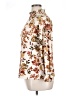 Perseption Concept Floral Ivory Long Sleeve Blouse Size XL - photo 5