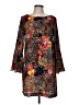 Beige by ECI Print Black Casual Dress Size 6 - photo 1
