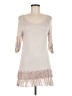 MADE IN ITALY 100% Polyester Tan 3/4 Sleeve Top Size M (estimated) - photo 1