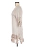 MADE IN ITALY 100% Polyester Tan 3/4 Sleeve Top Size M (estimated) - photo 5
