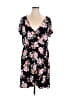 Derek Heart Floral Black Casual Dress Size 2X - photo 1