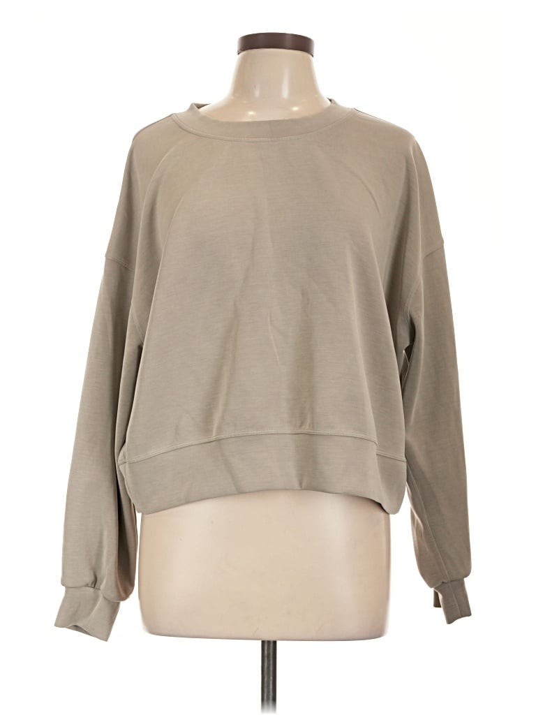 Pre-owned Lululemon Athletica Sweatshirt In Tan