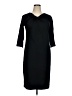 Talbots Solid Black Casual Dress Size 16 - photo 1
