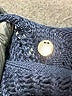 Margaret O'Leary 100% Cotton Black Blue Pullover Sweater Size 8 - photo 7