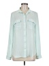 Ann Taylor LOFT 100% Polyester Teal Long Sleeve Blouse Size M - photo 1