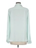 Ann Taylor LOFT 100% Polyester Teal Long Sleeve Blouse Size M - photo 2
