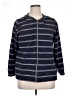 Cj Banks Stripes Blue Jacket Size 1X - photo 1