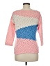 Assorted Brands Color Block Pink Pullover Sweater Size M (estimated) - photo 2