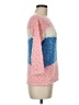 Assorted Brands Color Block Pink Pullover Sweater Size M (estimated) - photo 4