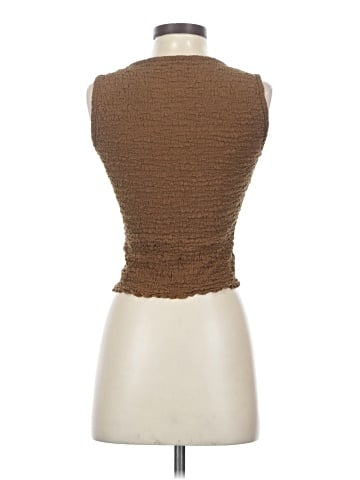 Madewell Popcorn-Knit Twist-Front Sleeveless Top (view 2)