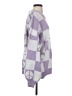 Earthbound Trading Co. Checkered-gingham Purple Pullover Sweater Size S - photo 4