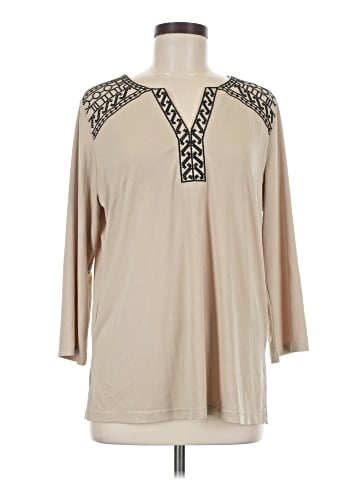 Susan Graver 3/4 Sleeve Blouse (view 1)