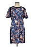 Assorted Brands 100% Polyester Print Blue Casual Dress Size S - photo 1