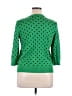 Ellen Tracy Polka Dots Green Cardigan Size XL - photo 2