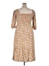 SO 100% Rayon Tan Casual Dress Size XXL - photo 2