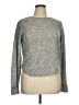 Christopher & Banks Metallic Silver Pullover Sweater Size XL - photo 1