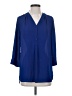 Express 100% Polyester Blue 3/4 Sleeve Blouse Size S - photo 1