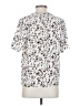 Nine West 100% Polyester Animal Print White Short Sleeve Blouse Size M - photo 2