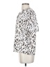 Nine West 100% Polyester Animal Print White Short Sleeve Blouse Size M - photo 5