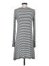 Express Stripes Gray Casual Dress Size S - photo 2