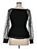 Ember 100% Polyester Black Long Sleeve Blouse Size XL - photo 2
