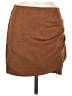 Unbranded Solid Brown Casual Skirt Size M - photo 1