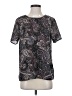 Daniel Rainn 100% Polyester Paisley Purple Short Sleeve Blouse Size S - photo 1