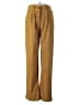 Unbranded 100% Polyester Solid Gold Casual Pants Size S - photo 1