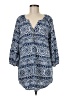 Mud Pie 100% Polyester Blue 3/4 Sleeve Blouse Size M - photo 1