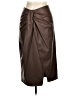 Open Edit 100% Polyester Brown Faux Leather Skirt Size M - photo 1