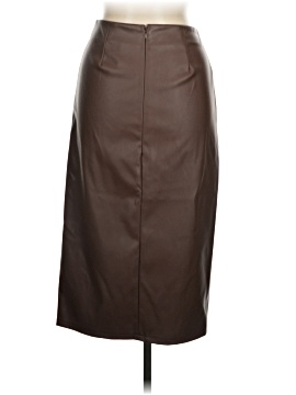 Open Edit Faux Leather Skirt (view 2)