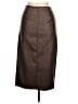 Open Edit 100% Polyester Brown Faux Leather Skirt Size M - photo 2