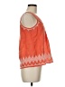 Floreat Aztec Or Tribal Print Orange Sleeveless Blouse Size 6 - photo 4