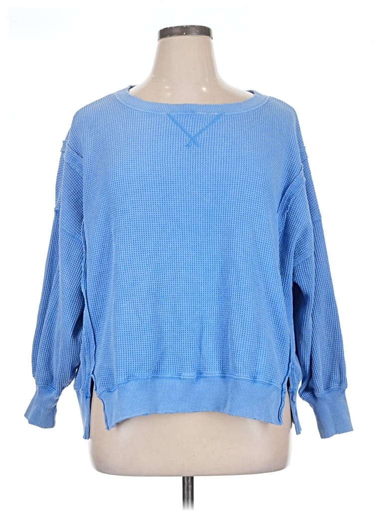 Pre-owned Unbranded Pullover Sweater In Blue