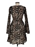 Xhilaration 100% Polyester Animal Print Brown Cocktail Dress Size M - photo 2