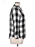 Levi's 100% Viscose Checkered-gingham Black 3/4 Sleeve Button-Down Shirt Size 1X - photo 4