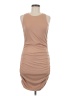 Shein Solid Tan Casual Dress Size 6 - photo 1