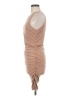 Shein Solid Tan Casual Dress Size 6 - photo 5