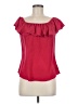 Hale Bob 100% Polyester Red Short Sleeve Blouse Size M - photo 1