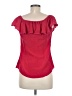 Hale Bob 100% Polyester Red Short Sleeve Blouse Size M - photo 2