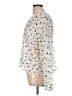 Ann Taylor LOFT Polka Dots Ivory Long Sleeve Blouse Size L - photo 5