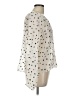Ann Taylor LOFT Polka Dots Ivory Long Sleeve Blouse Size L - photo 4