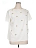 Tahari by ASL 100% Polyester White Short Sleeve Blouse Size XL - photo 1