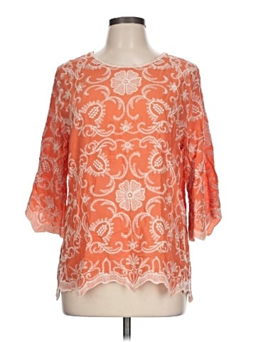 Solitaire 3/4 Sleeve Blouse (view 1)