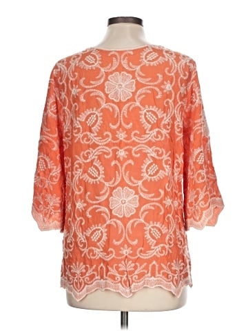 Solitaire 3/4 Sleeve Blouse (view 2)