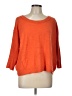 Caslon 100% Cotton Orange Pullover Sweater Size L - photo 1
