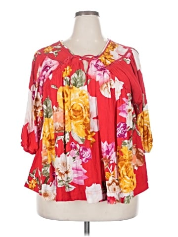 Oddi 3/4 Sleeve Blouse (view 1)