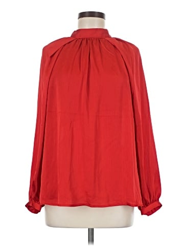 Scoop Long Sleeve Blouse (view 1)