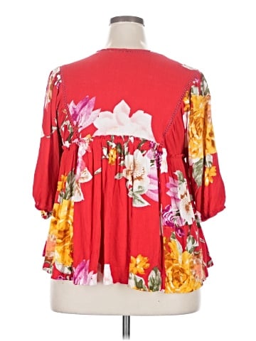Oddi 3/4 Sleeve Blouse (view 2)