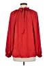 Scoop 100% Polyester Red Long Sleeve Blouse Size M - photo 2